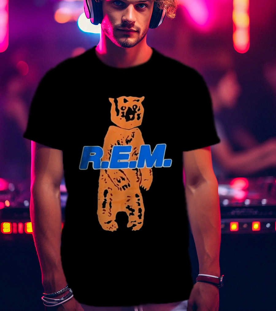 R.E.M. Bear Alternative Rock Band T-Shirt