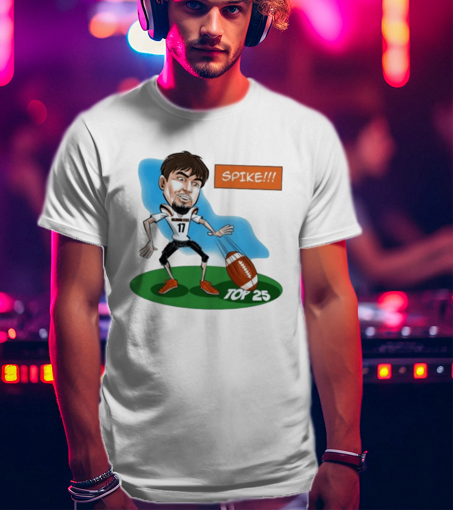 Spike Top 25 Drew Mestemaker Oklahoma State Cowboys Pokes T-Shirt
