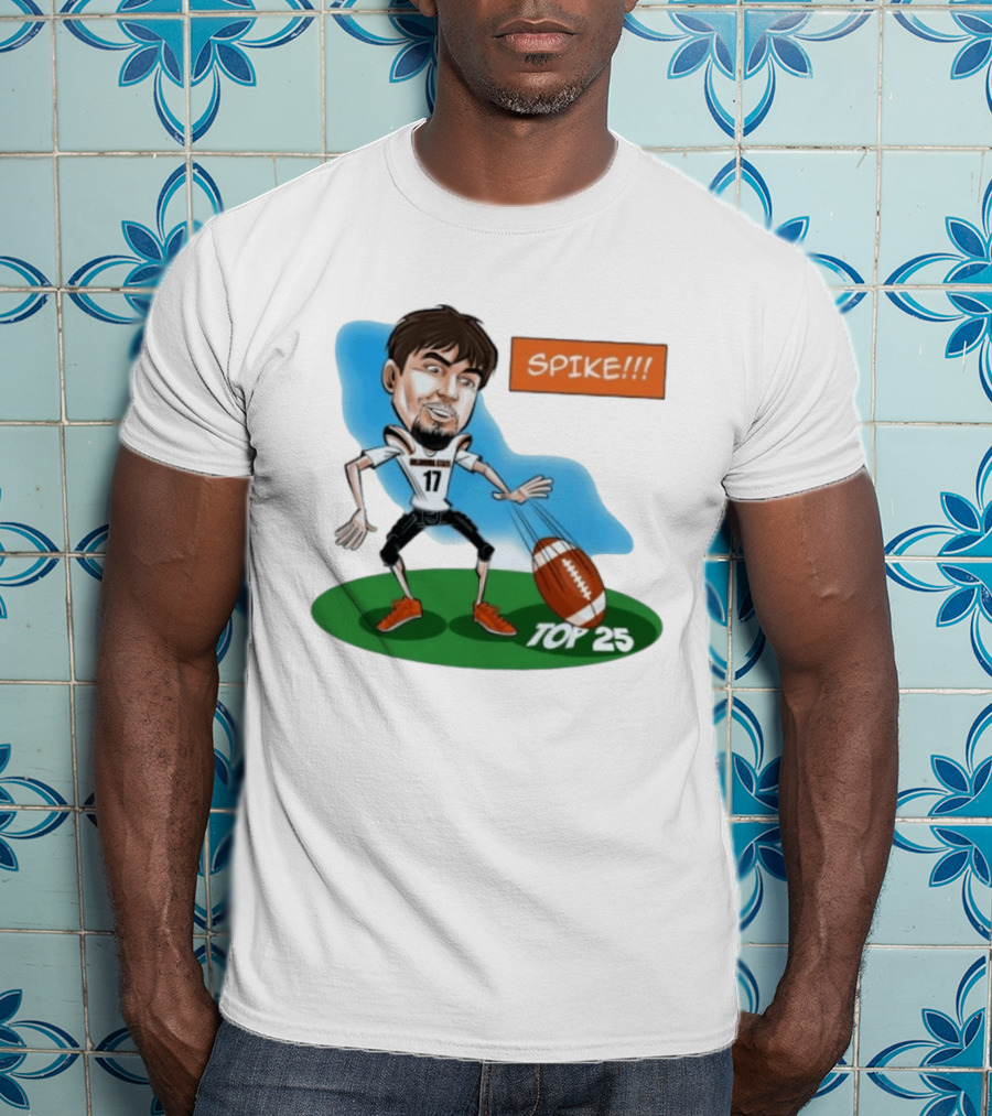 Spike Top 25 Drew Mestemaker Oklahoma State Cowboys Pokes T-Shirt
