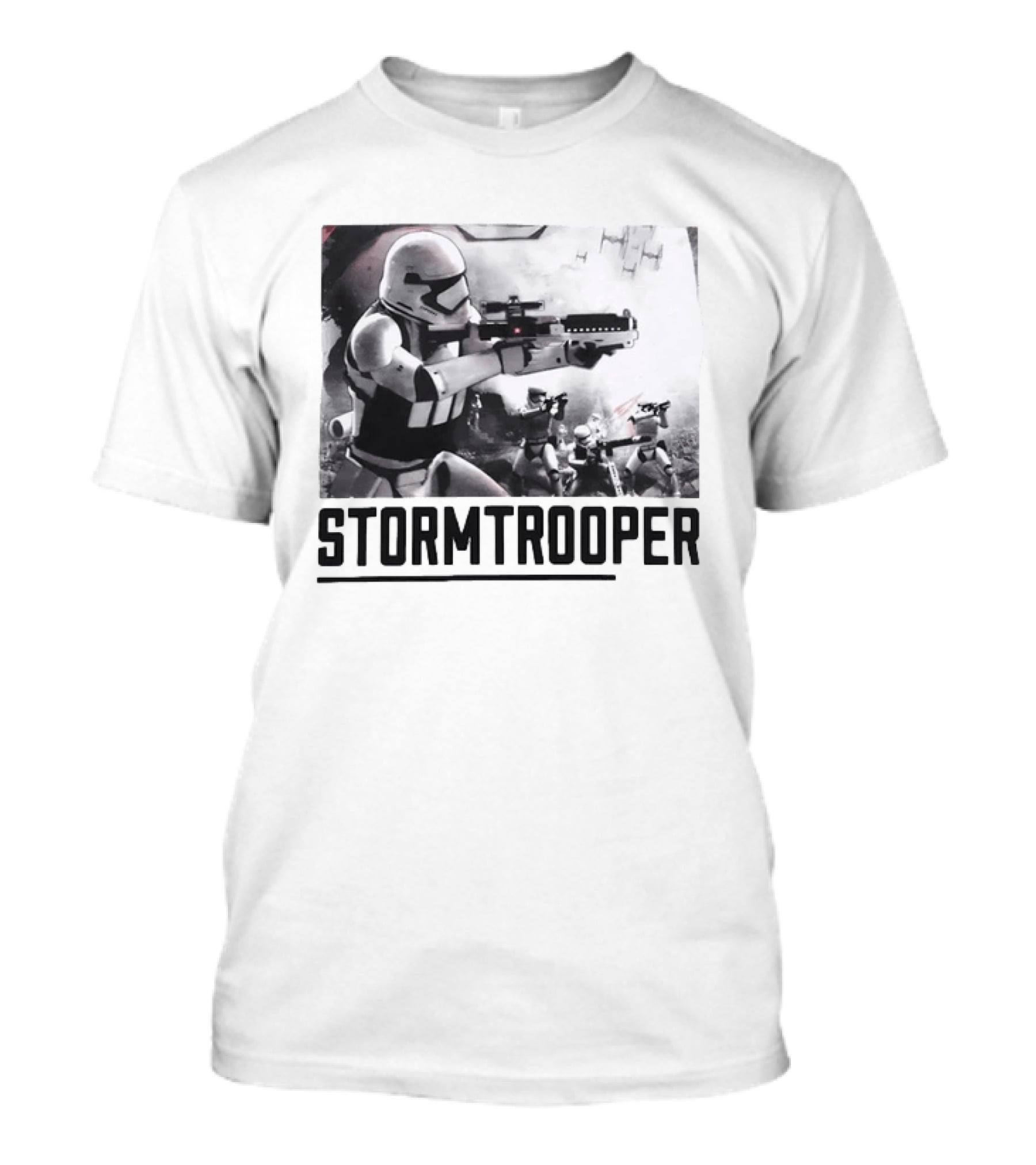 First Order Stormtrooper Star Wars Empire Battle Scene T-Shirt