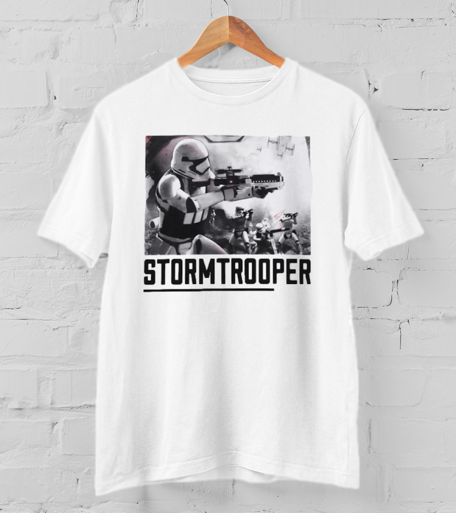 First Order Stormtrooper Star Wars Empire Battle Scene T-Shirt