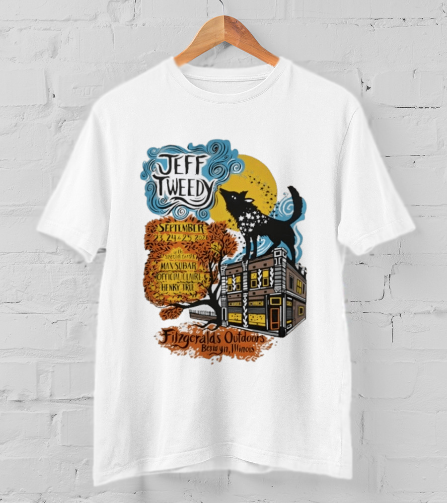 Jeff Tweedy September 24 25 2026 With Mavis Staples FitzGeralds Outdoors Berwyn Illinois T-Shirt