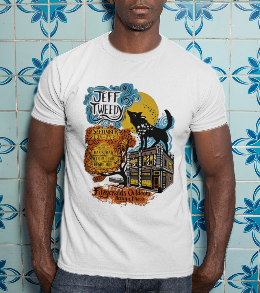Jeff Tweedy September 24 25 2026 With Mavis Staples FitzGeralds Outdoors Berwyn Illinois T-Shirt