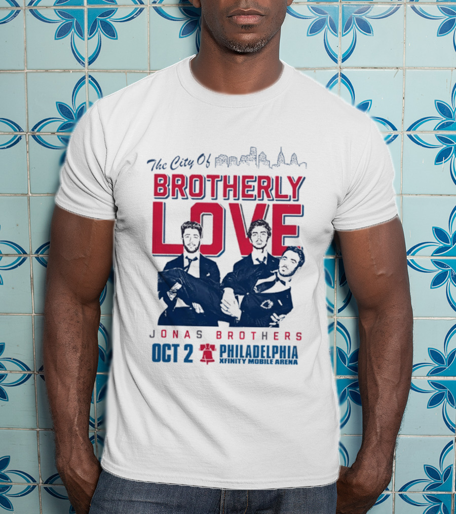 The City Of Brotherly Love Jonas Brothers Philadelphia October 2concert T-Shirt
