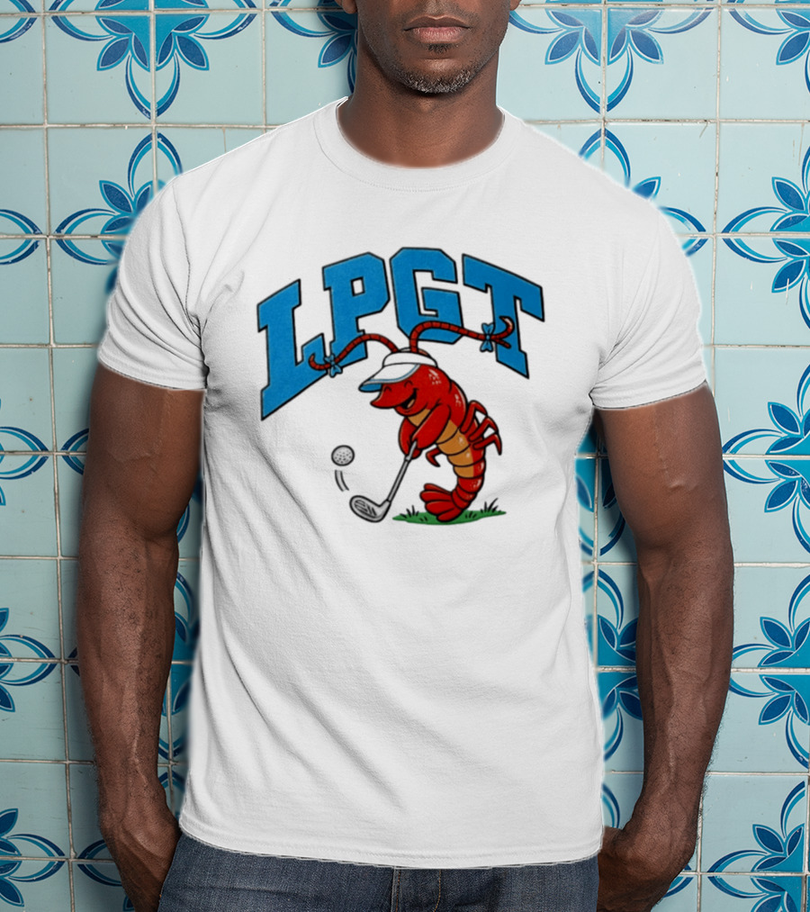 Lobster Playing Golf LPGT Fun T-Shirt
