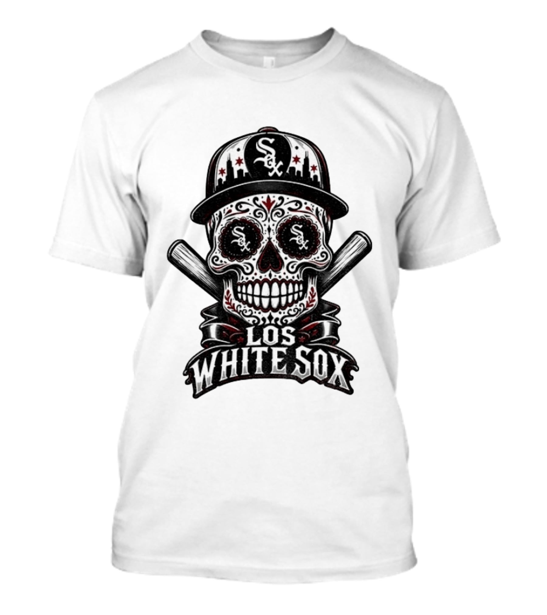 Los White Sox Sugar Skull Chicago White Sox Hispanic Heritage T-Shirt