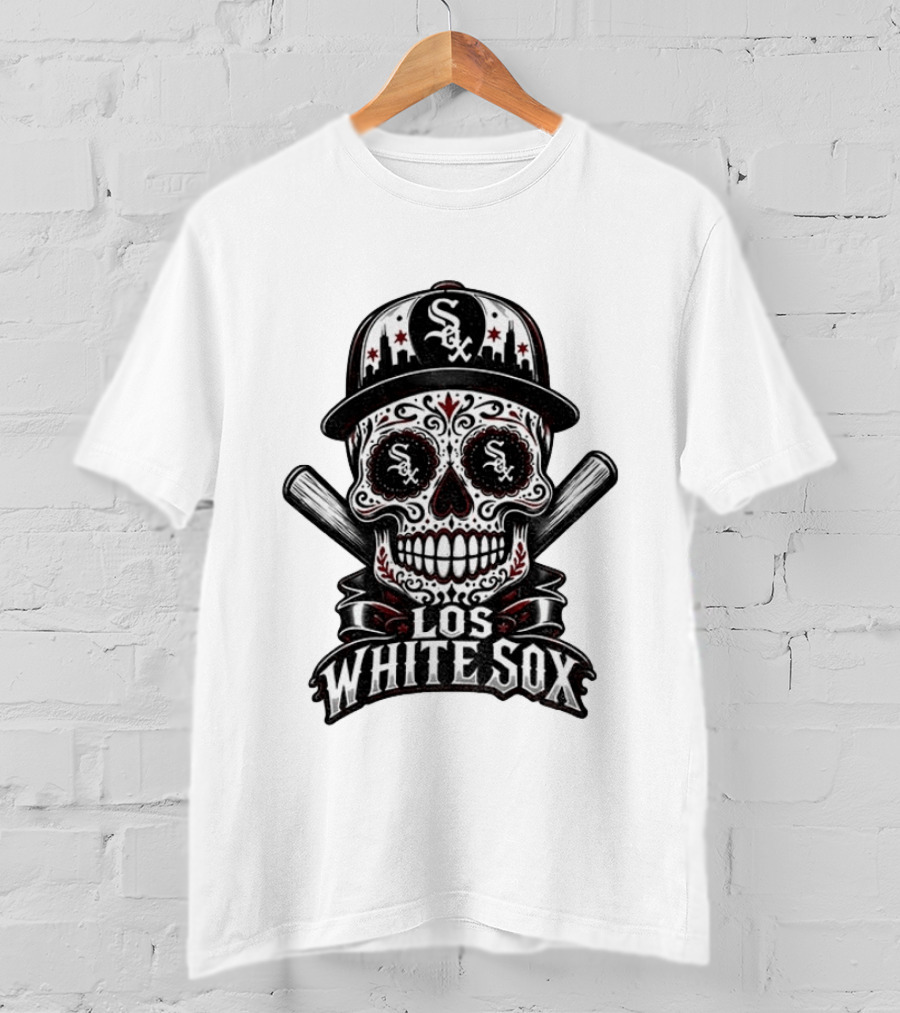 Los White Sox Sugar Skull Chicago White Sox Hispanic Heritage T-Shirt