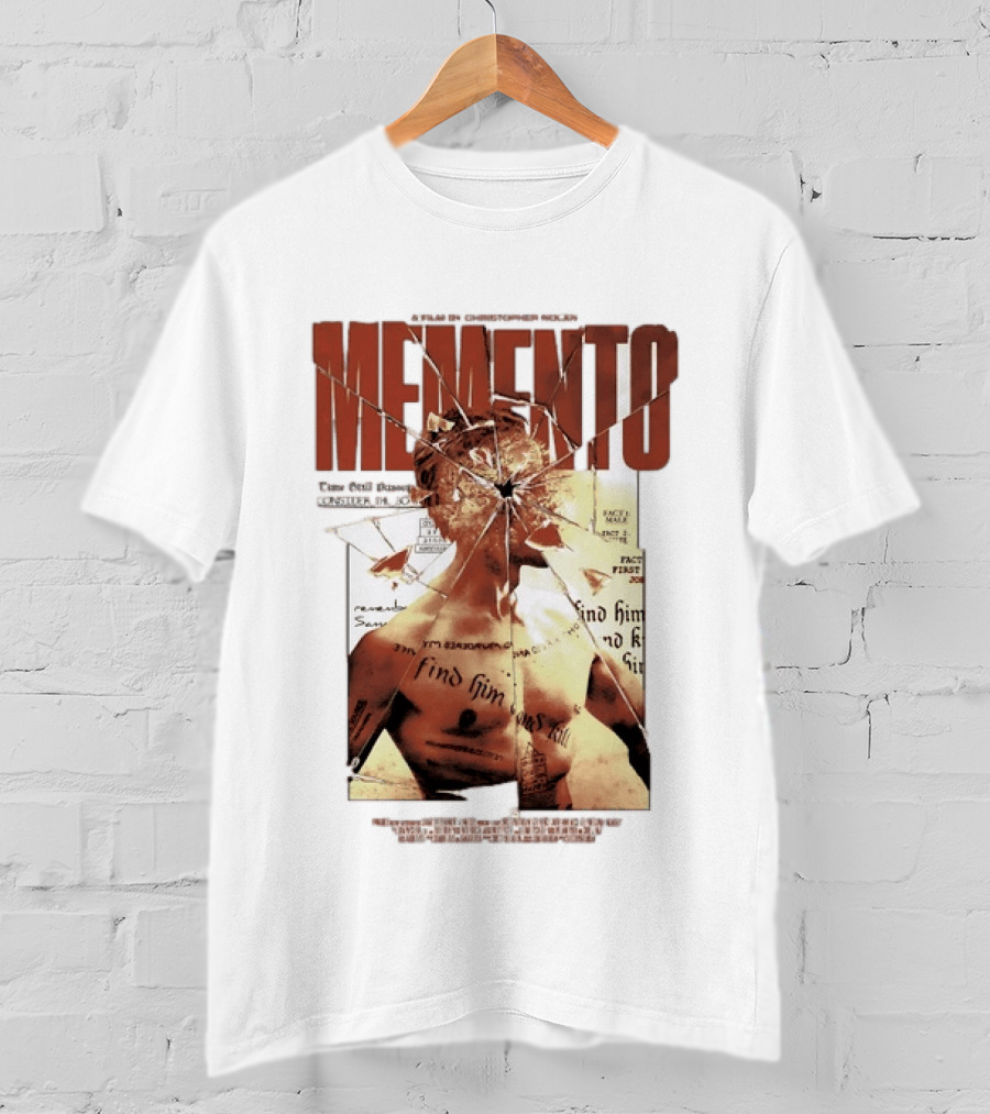 Memento Christopher Nolan Guy Pearce Crime Thriller T-Shirt