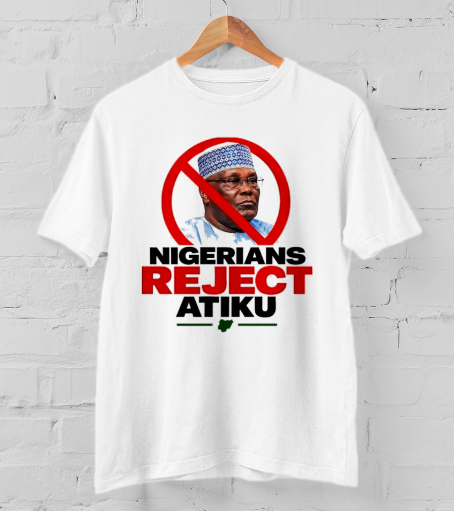 Nigerians Reject Atiku Political Protest Red Circle Image T-Shirt