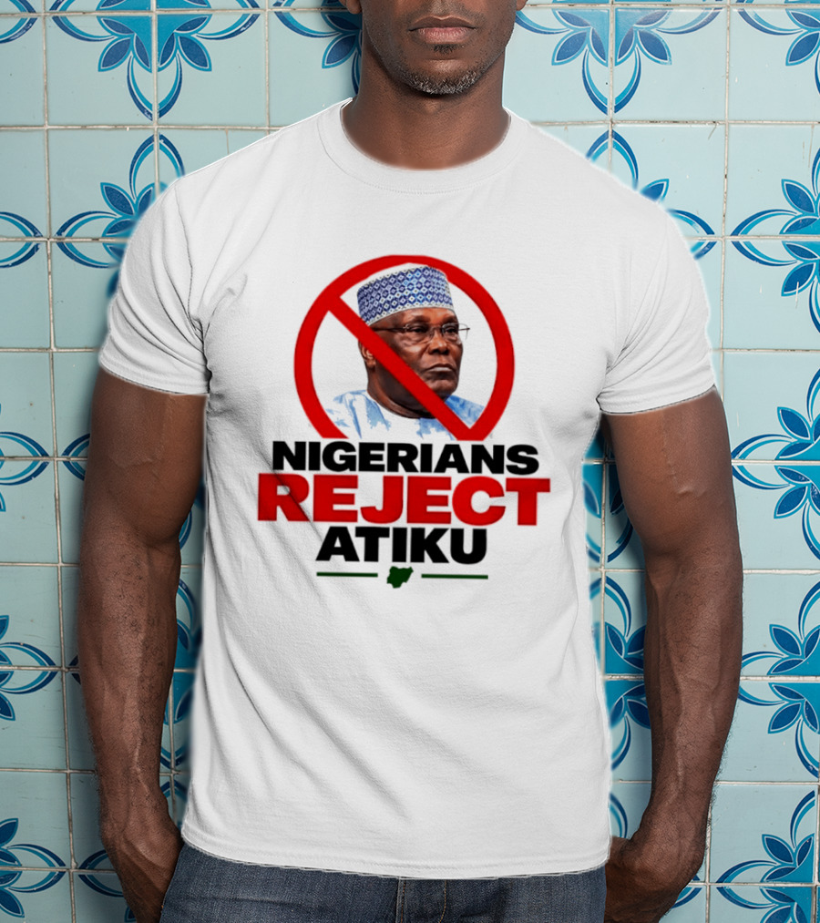 Nigerians Reject Atiku Political Protest Red Circle Image T-Shirt