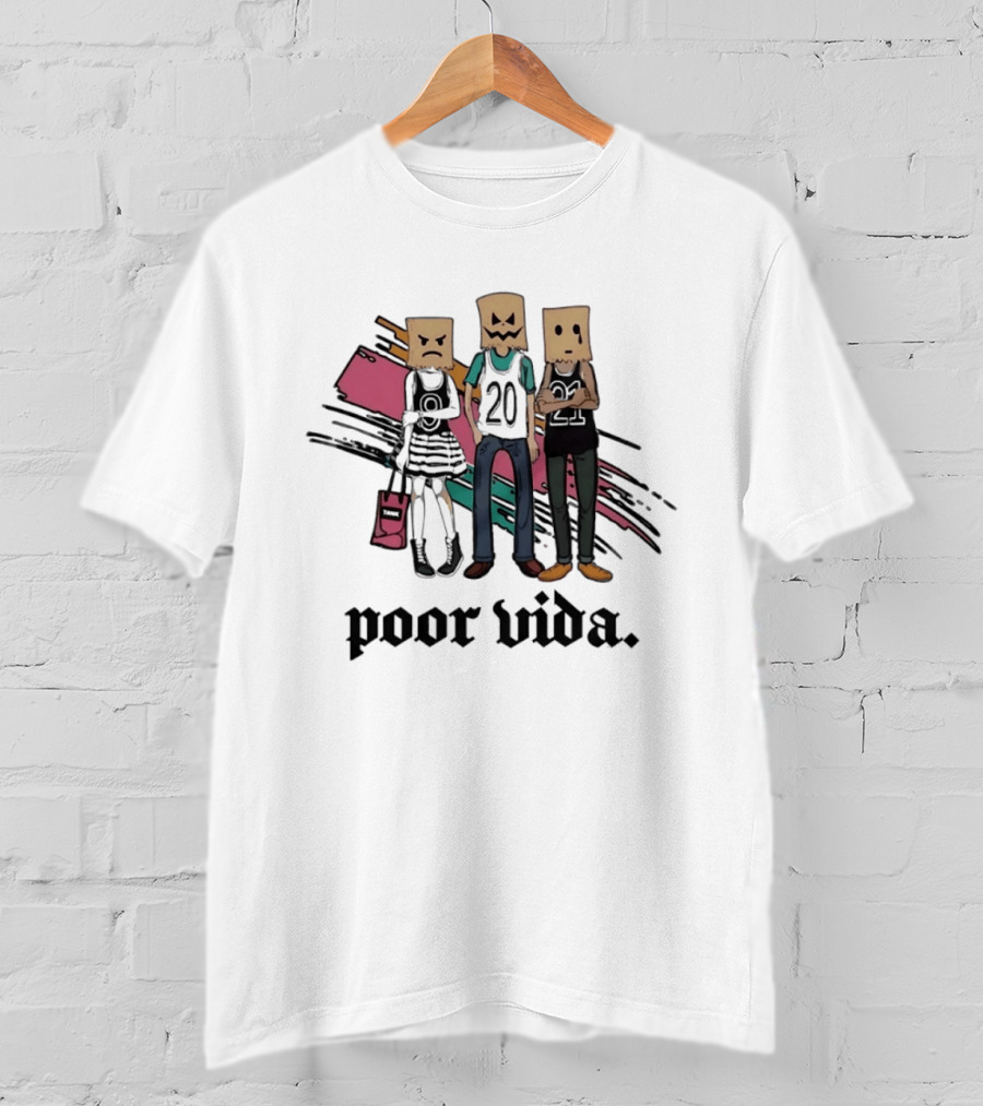 Poor Vida Paper Bag Heads 9 20 21 T-Shirt