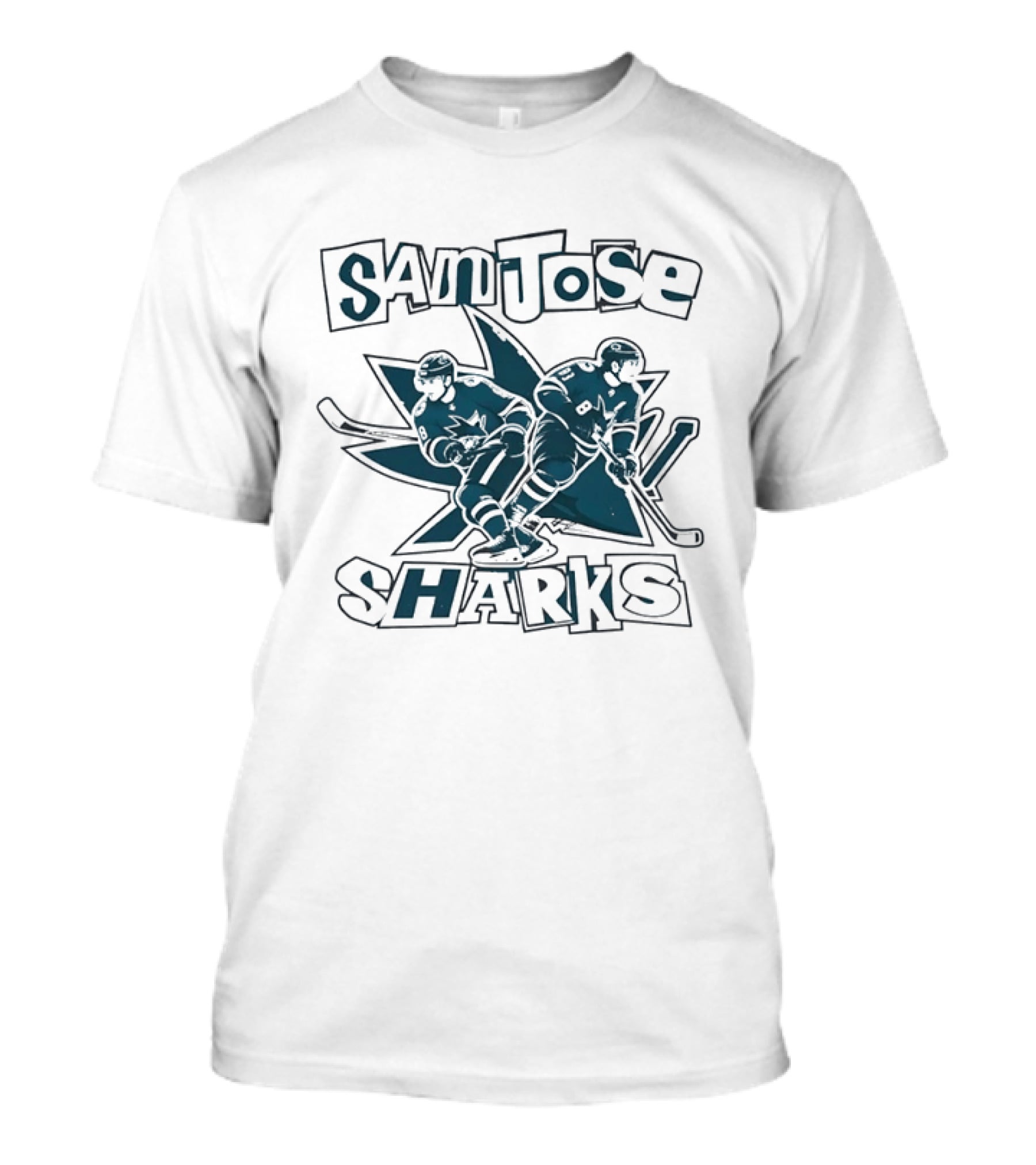 San Jose Sharks NHL Hockey Players Team T-Shirt