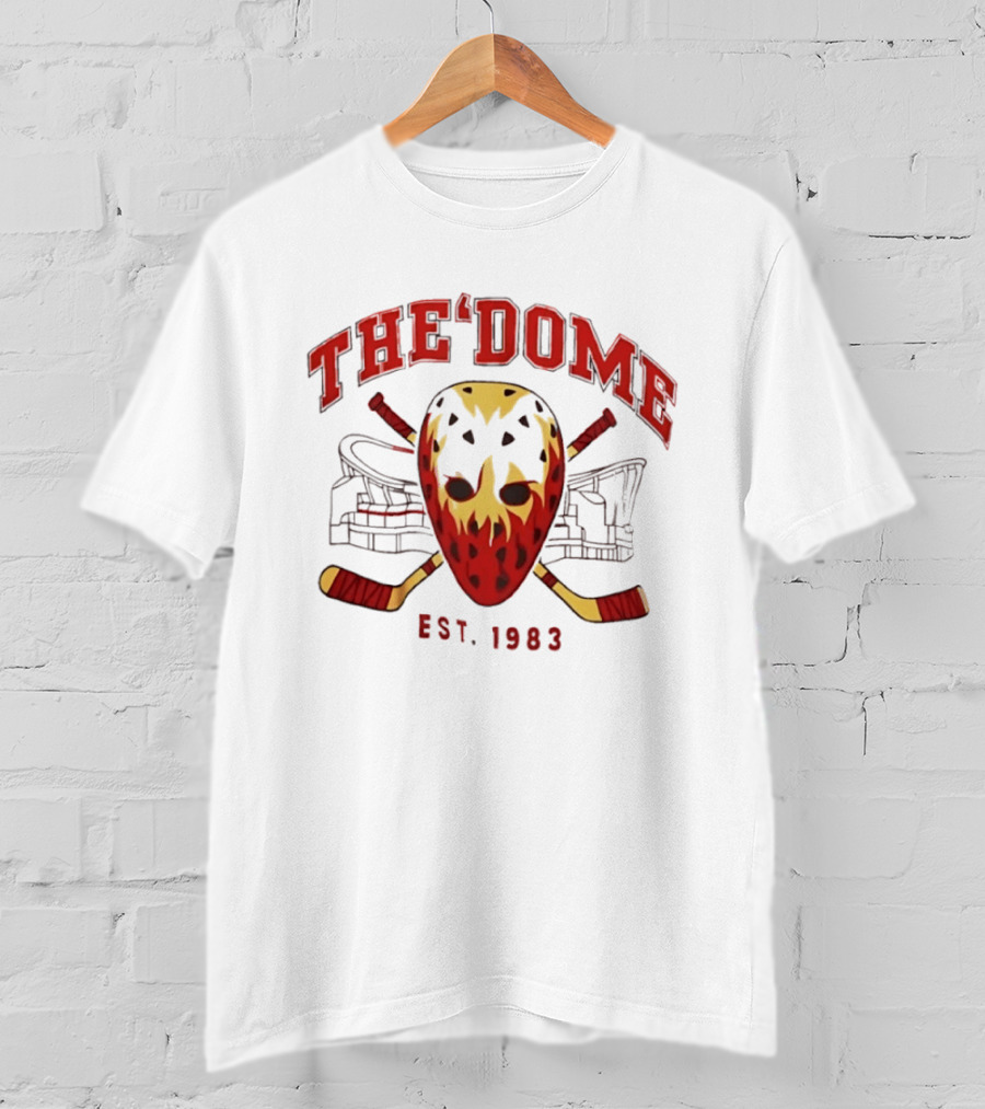 The Dome Est 1983 Hockey Mask Crossed Sticks Arena T-Shirt