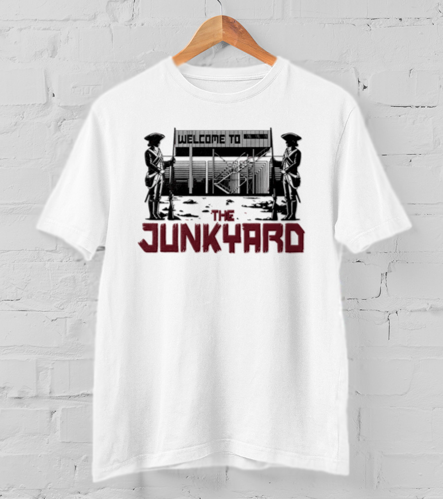 Welcome To The Junkyard Police Silhouette Scene T-Shirt