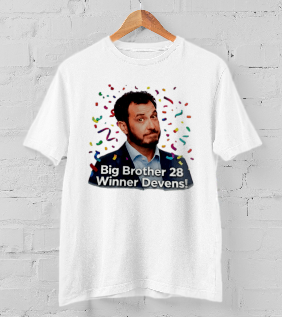 Big Brother 28 Winner Devens Celebration Confetti T-Shirt