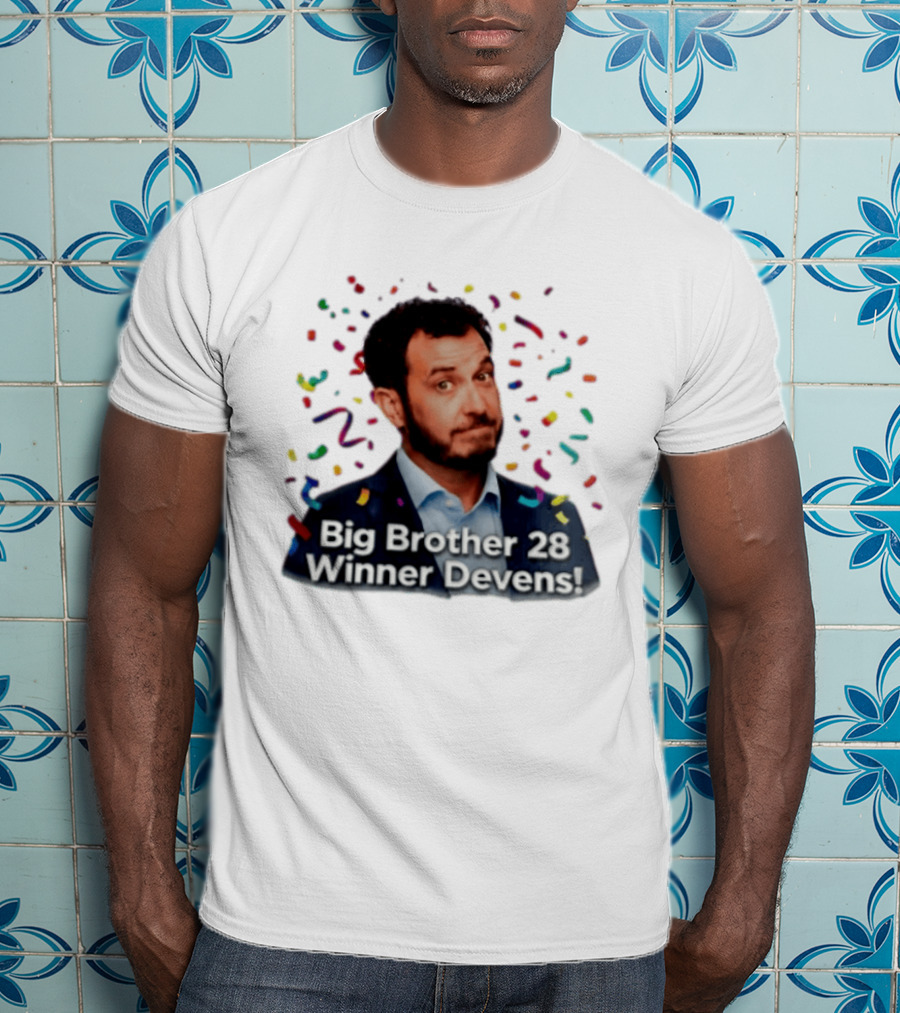 Big Brother 28 Winner Devens Celebration Confetti T-Shirt