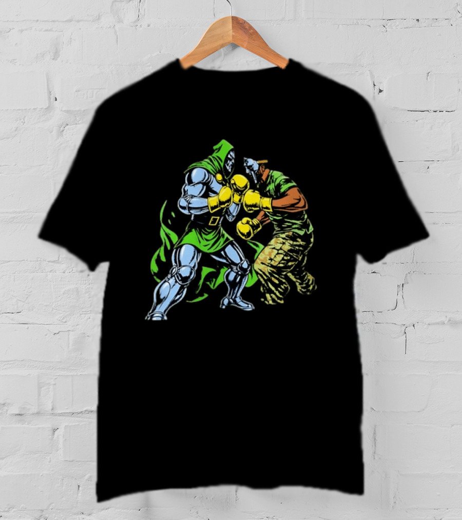 Doctor Doom Vs MF DOOM Marvel Boxing Match Showdown T-Shirt
