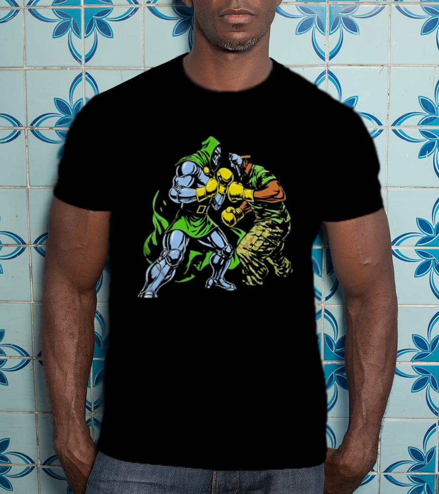 Doctor Doom Vs MF DOOM Marvel Boxing Match Showdown T-Shirt