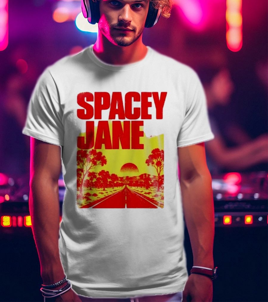 Spacey Jane Live Tour Australian Outback Sunset Scene T-Shirt
