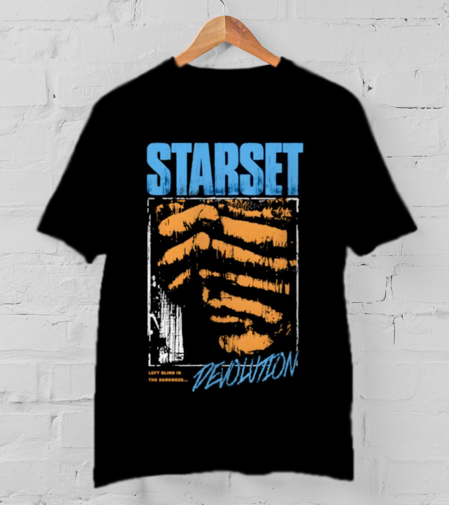 Starset Devolution Left Blind In The Darkness Vibrant Abstract Handprint T-Shirt