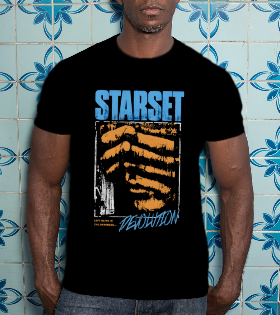 Starset Devolution Left Blind In The Darkness Vibrant Abstract Handprint T-Shirt