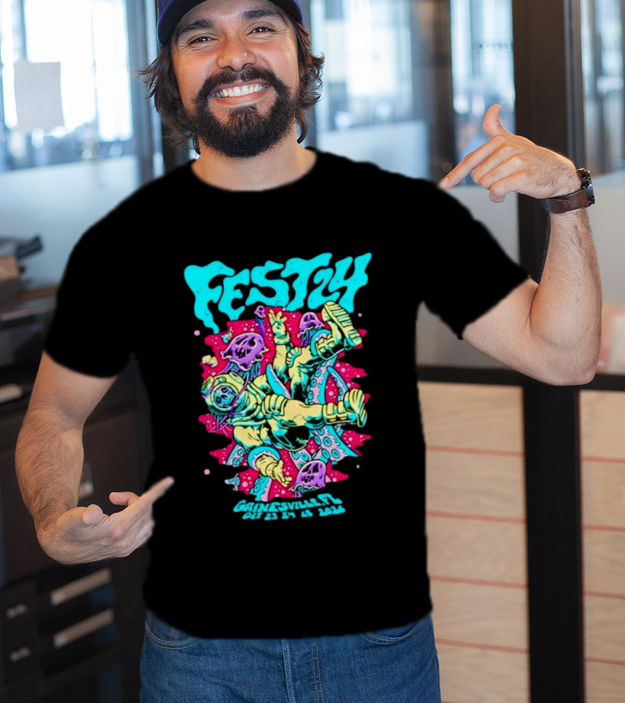 Fest 24 Gainesville FL October 23 25 2026 Astronaut And Jellyfish T-Shirt