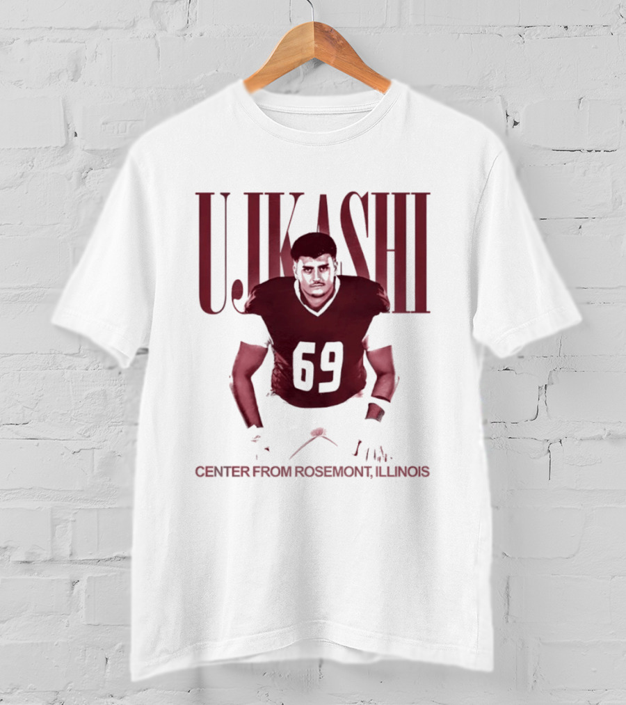 Ujkashi 69 Center Football Player From Rosemont Illinois T-Shirt