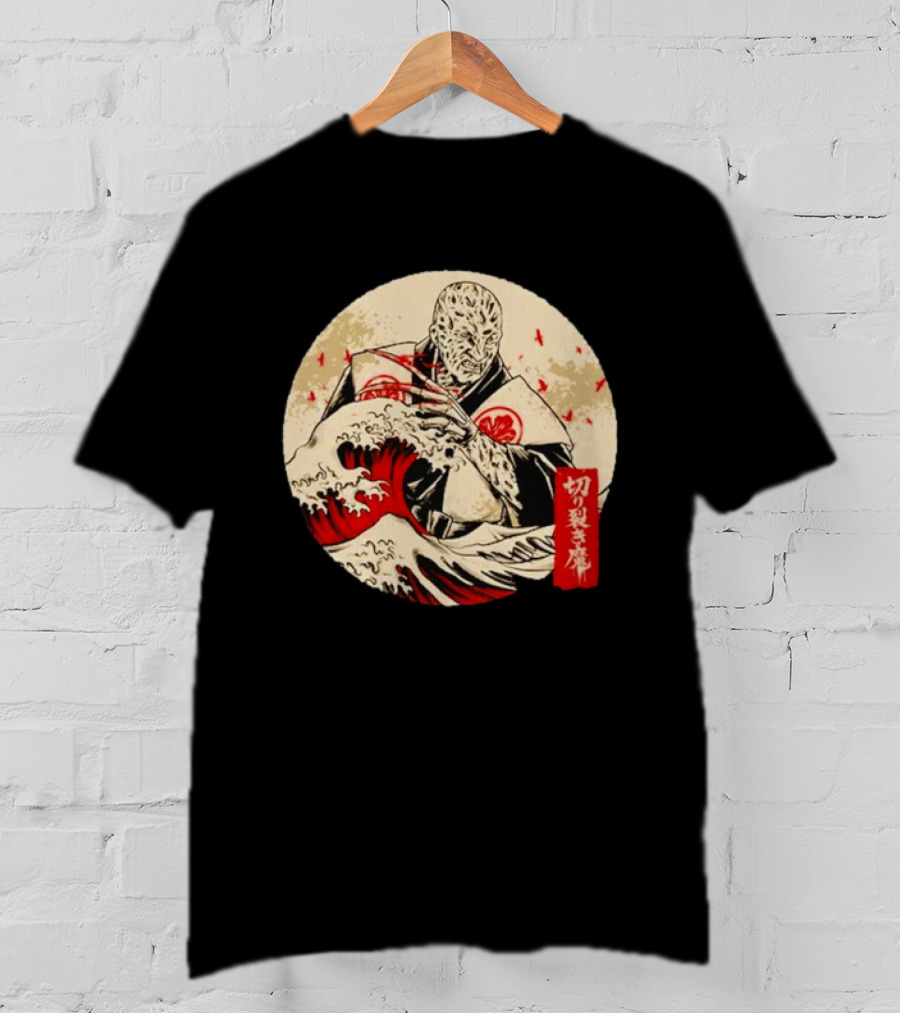 Freddy Krueger A Nightmare On Elm Street Japanese The Nightmare Samurai Ukiyo E T-Shirt