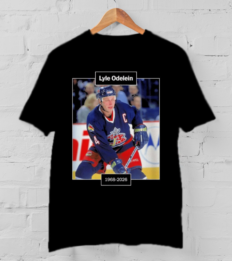 Lyle Odelein Hockey Player 1968 2026 Memorial T-Shirt