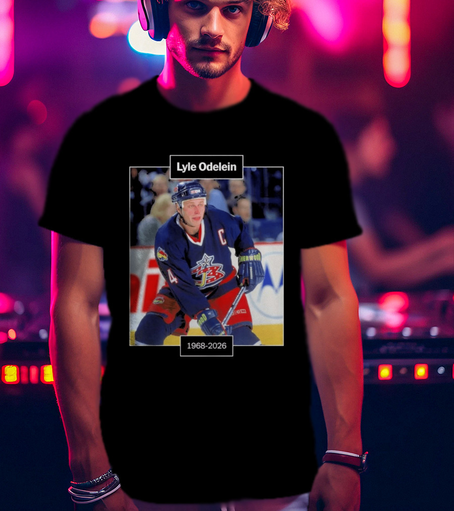Lyle Odelein Hockey Player 1968 2026 Memorial T-Shirt