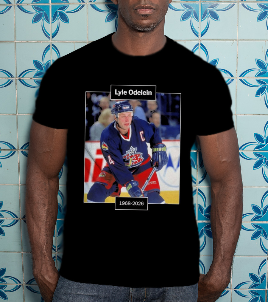 Lyle Odelein Hockey Player 1968 2026 Memorial T-Shirt