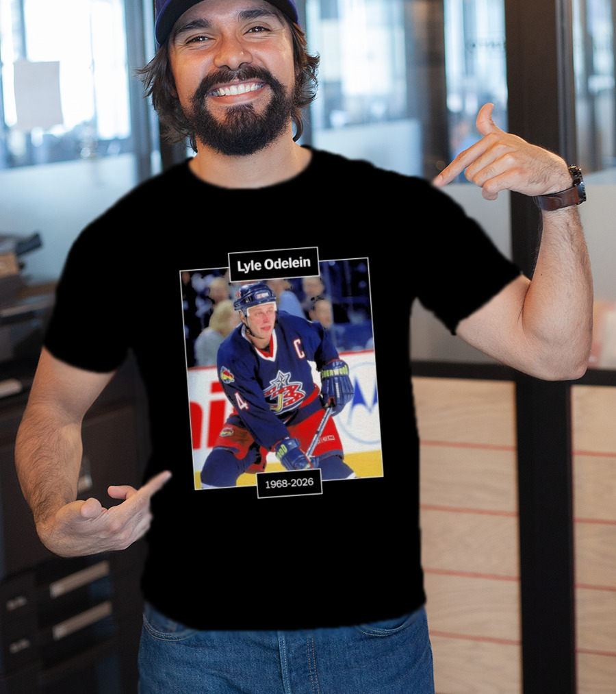 Lyle Odelein Hockey Player 1968 2026 Memorial T-Shirt