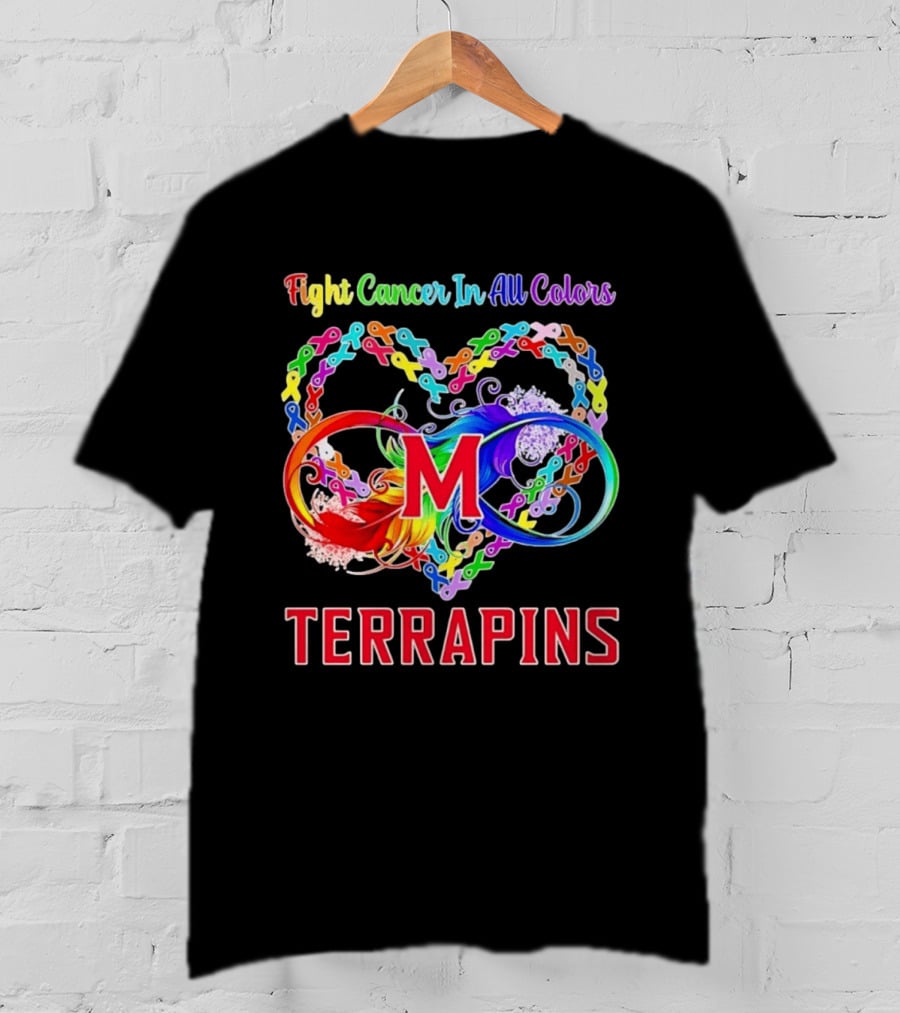 Maryland Terrapins Fight Cancer In All Colors Terrapins T-Shirt