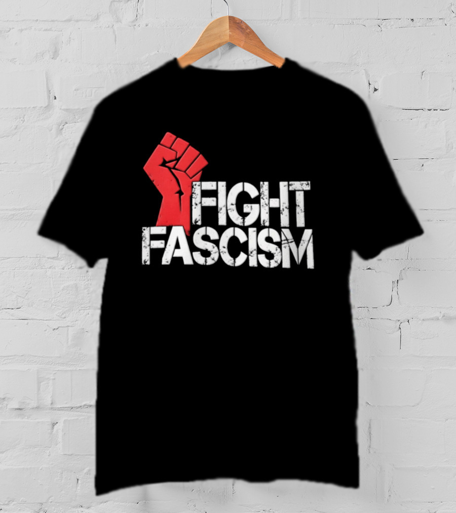 Mike Myers Red Fist Fight Fascism T-Shirt