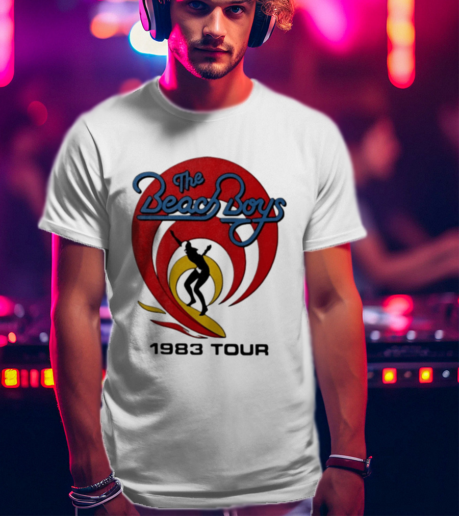 The Beach Boys 1983 Tour Vintage Surf Iconic Music Event T-Shirt