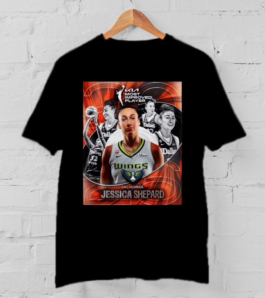 WNBA Most Improved Player 2023 Dallas Wings Jessica Shepard T-Shirt