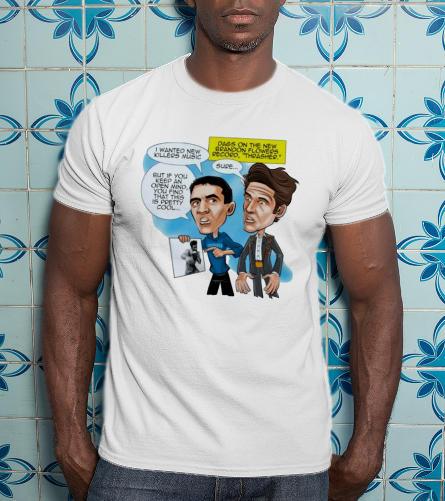 Mark Daigneault Thunder Talks Brandon Flowers Record Thrasher Caricature T-Shirt