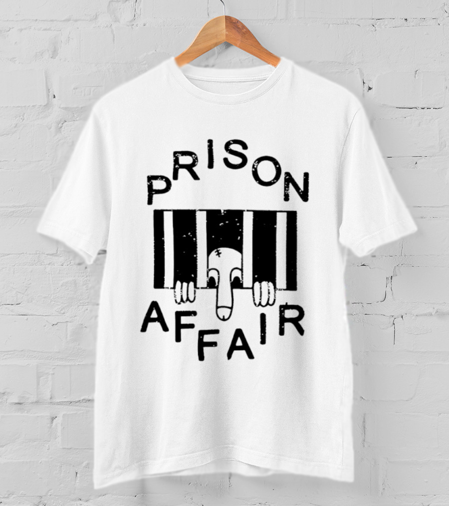 Prison Affair Distressed Jail Bars Hands Behind Bars T-Shirt