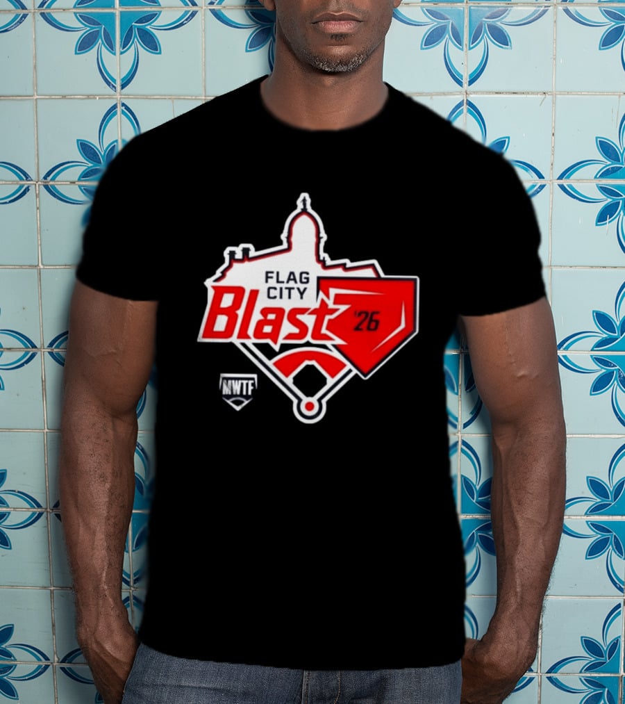 7th Annual Flag City Blast Softball '26 MWTF Event T-Shirt