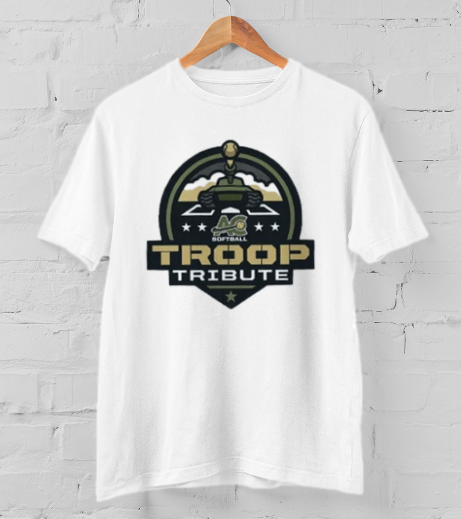 7th Annual ACS Softball Troop Tribute Tank Logo Stars T-Shirt