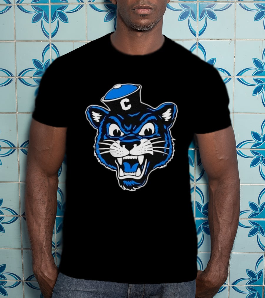 Columbia University Blue Panther Head T-Shirt