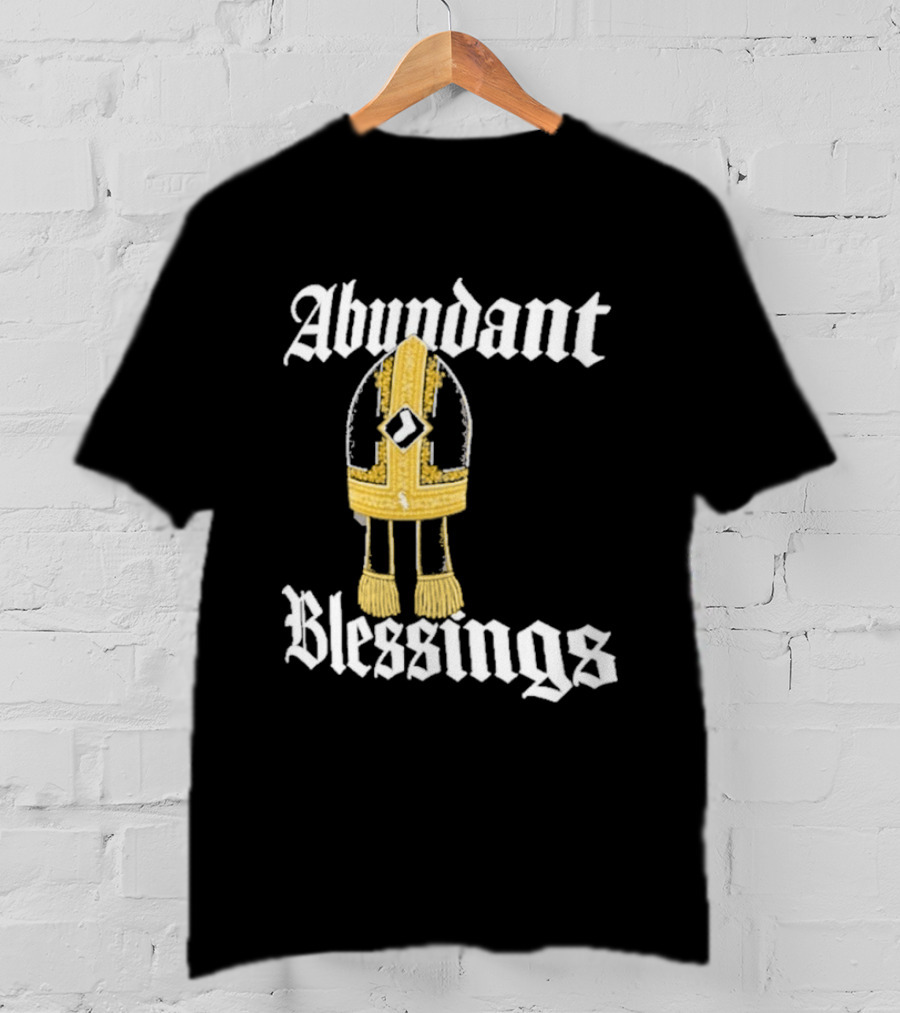 Abundant Blessings White Sox Pope Hat T-Shirt