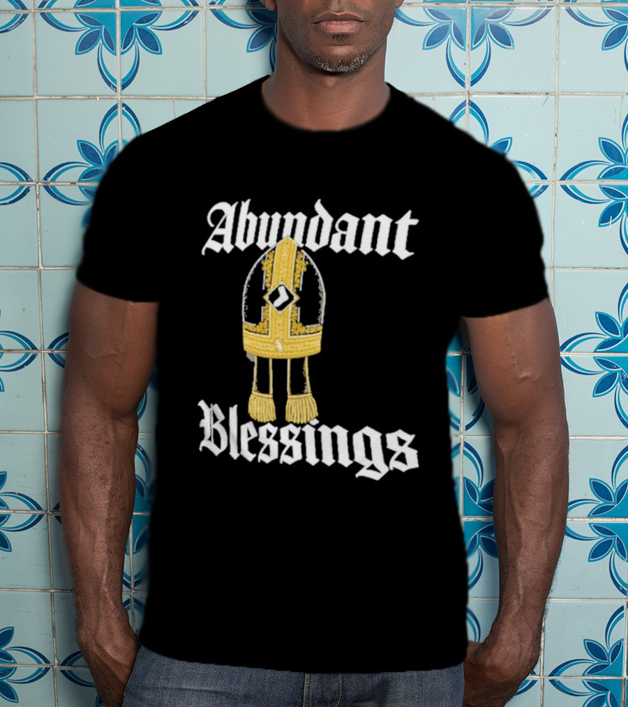 Abundant Blessings White Sox Pope Hat T-Shirt