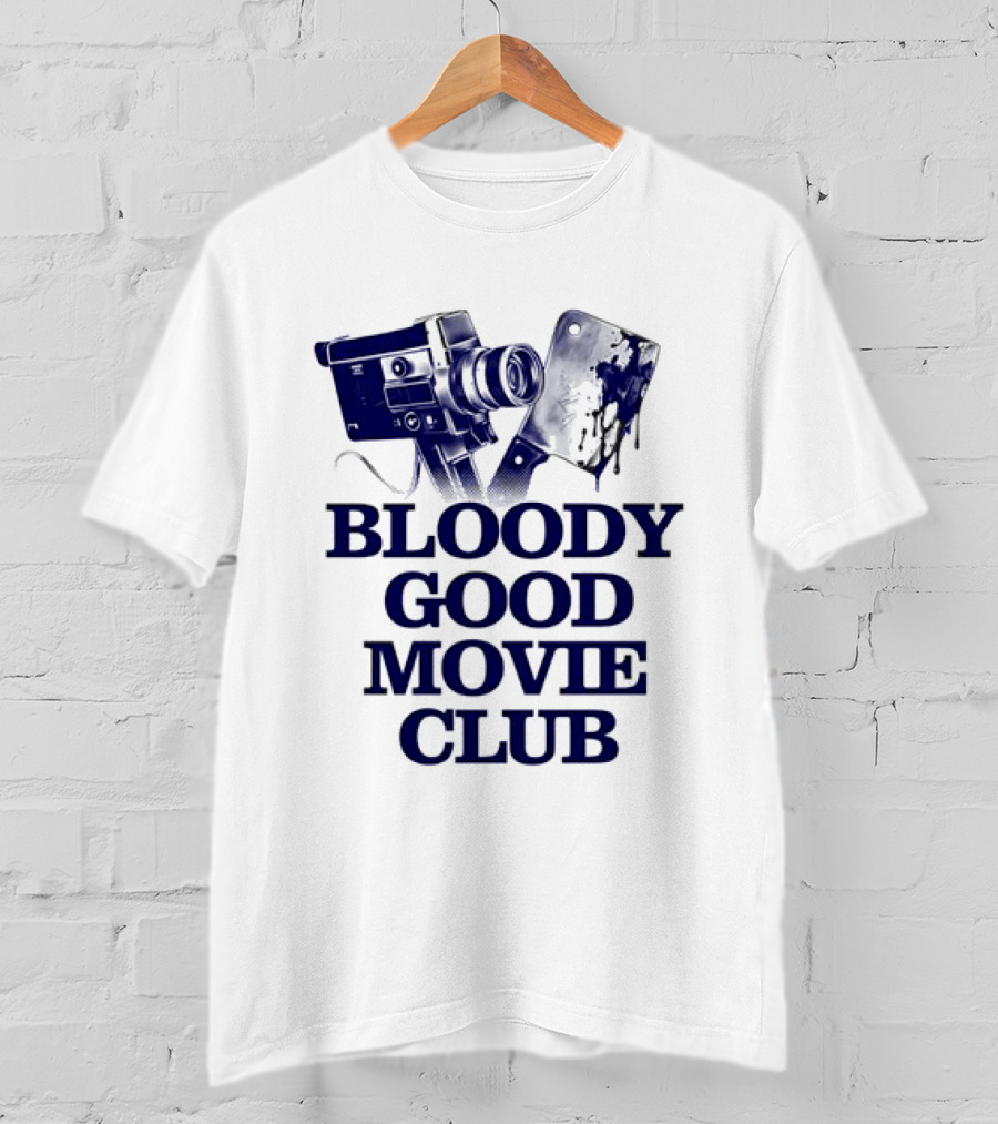 Bloody Good Movie Club Vintage Camera Aesthetic T-Shirt