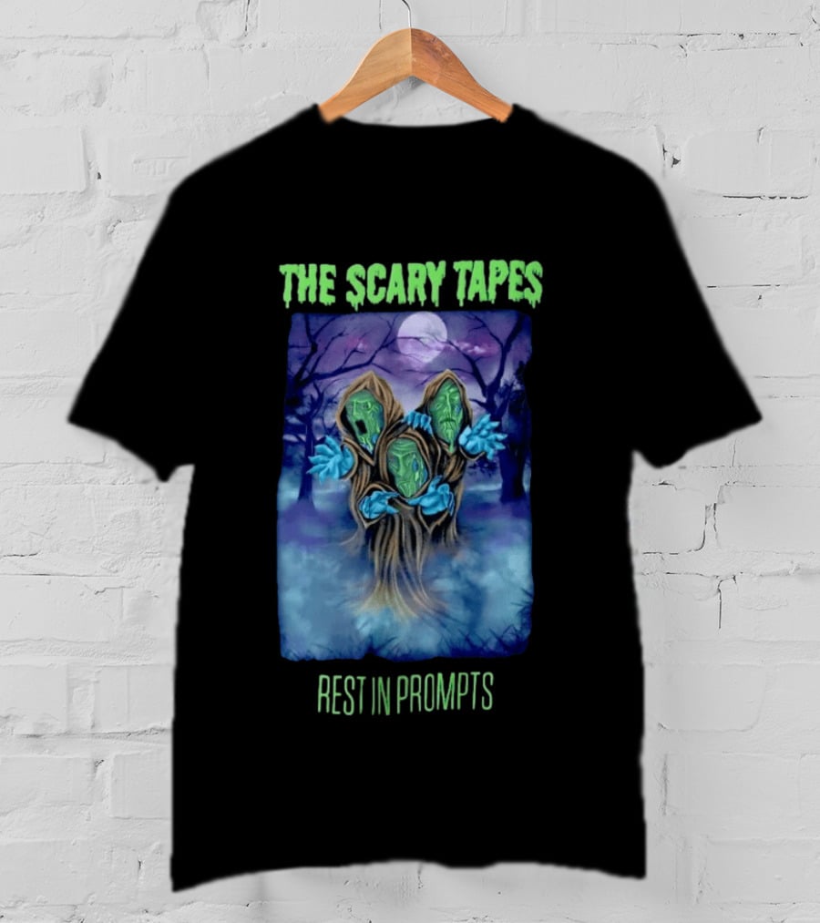 The Scary Tapes Rest In Prompts Creepy Forest Monsters Halloween T-Shirt