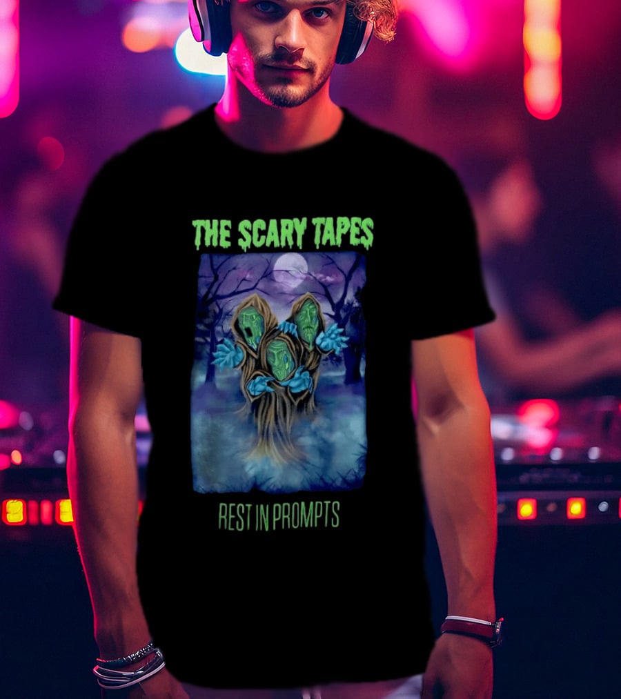 The Scary Tapes Rest In Prompts Creepy Forest Monsters Halloween T-Shirt