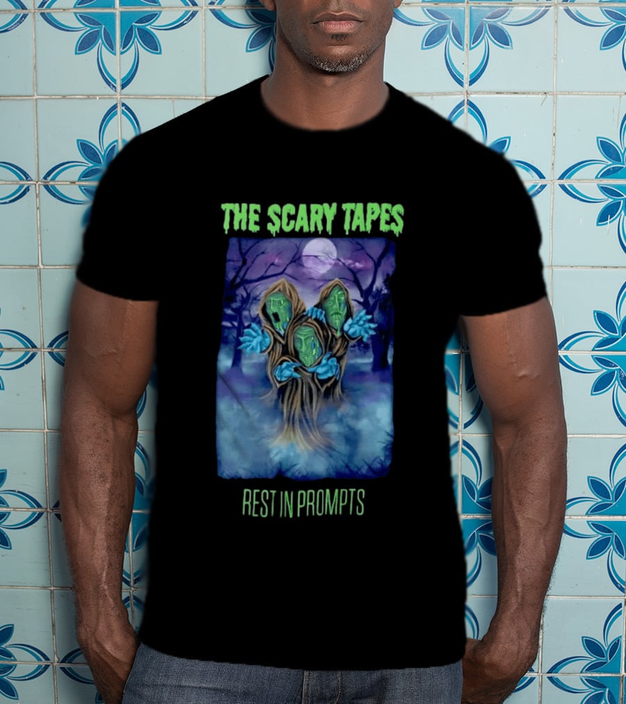 The Scary Tapes Rest In Prompts Creepy Forest Monsters Halloween T-Shirt