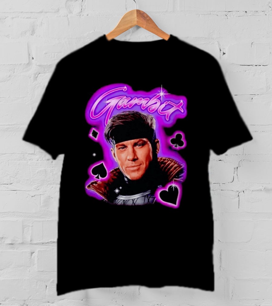 Gambit Channing Tatum Marvel Superhero X Men Cards T-Shirt