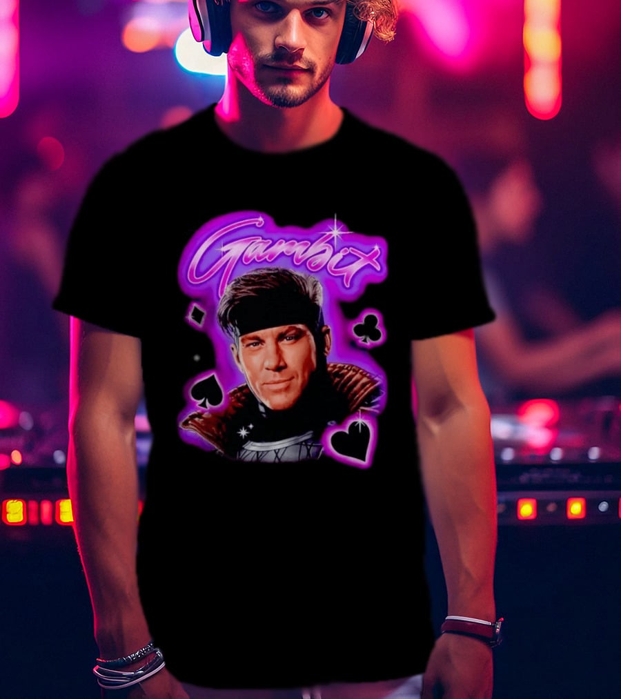 Gambit Channing Tatum Marvel Superhero X Men Cards T-Shirt
