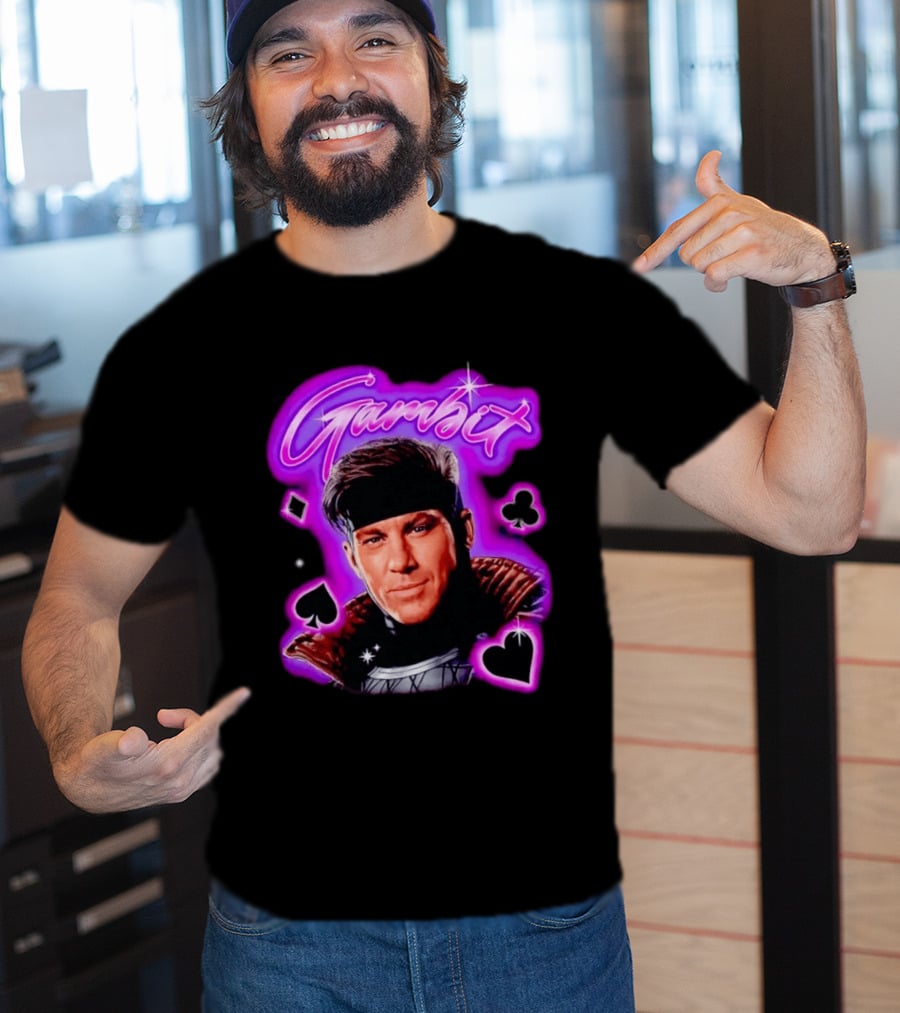 Gambit Channing Tatum Marvel Superhero X Men Cards T-Shirt